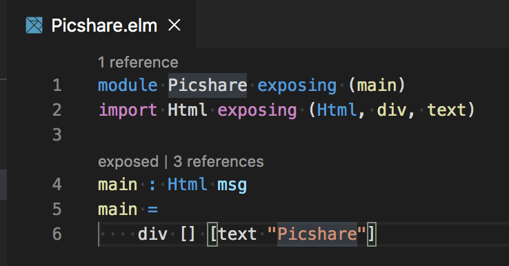 Elm Main Constant