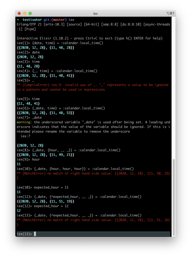 Variables In Elixir Pattern Matching – Tentamen Software Testing Blog